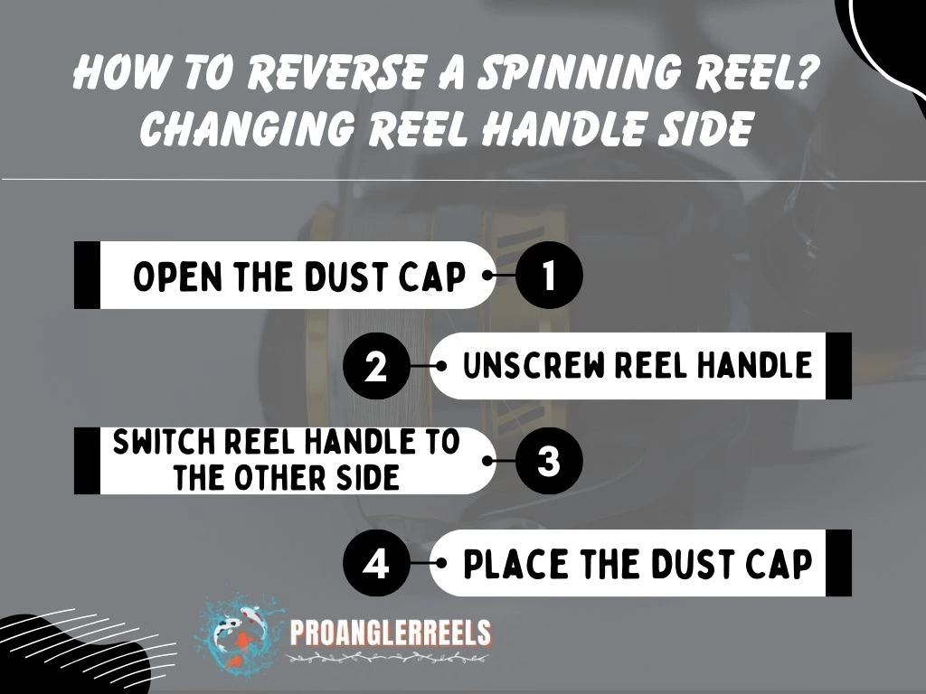 How to Reverse a Spinning Reel Changing Reel Handle Side
