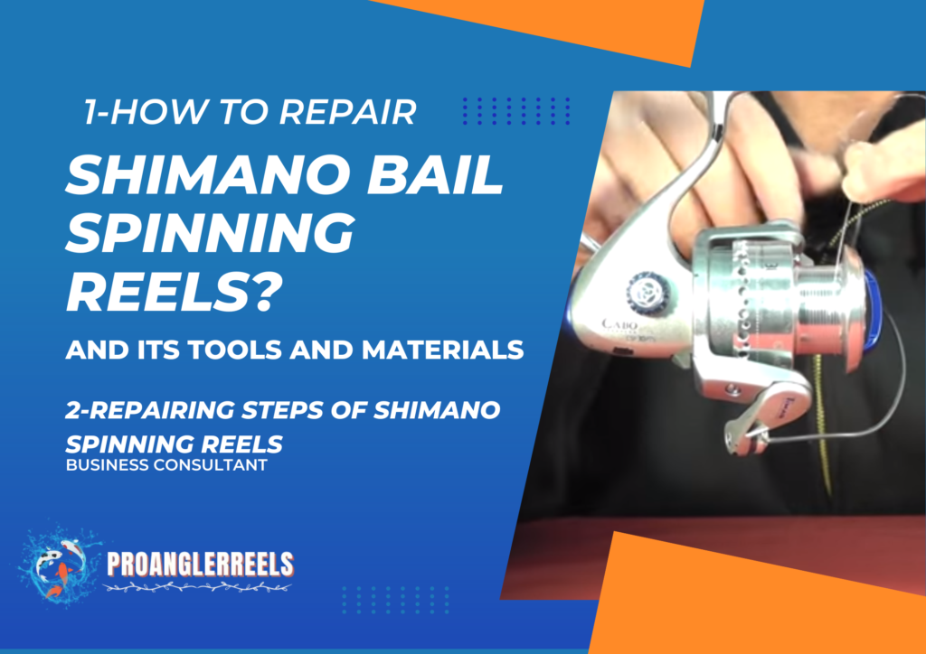 How to Repair Shimano Bail spinning reels? AND ITS TOOLS AND MATERIALS
2- REPAIRING STEPS OF SHIMANO SPINNING REELS